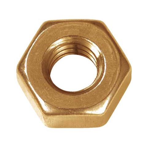 NUT HEX BRASS BA #12  